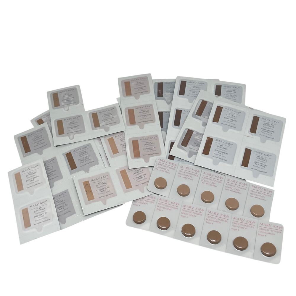 Lot of 59 Mary Kay Makeup Foundation Samples Various Colors